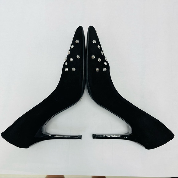 Women's Guess Studded High Heel Stiletto Pumps Suede Shoes 7.5 - Picture 3 of 13